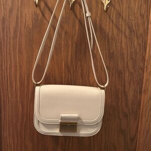 Charles & Keith Cream Crossbody Bag